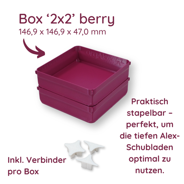 orgAlex Box '2 x 2'
