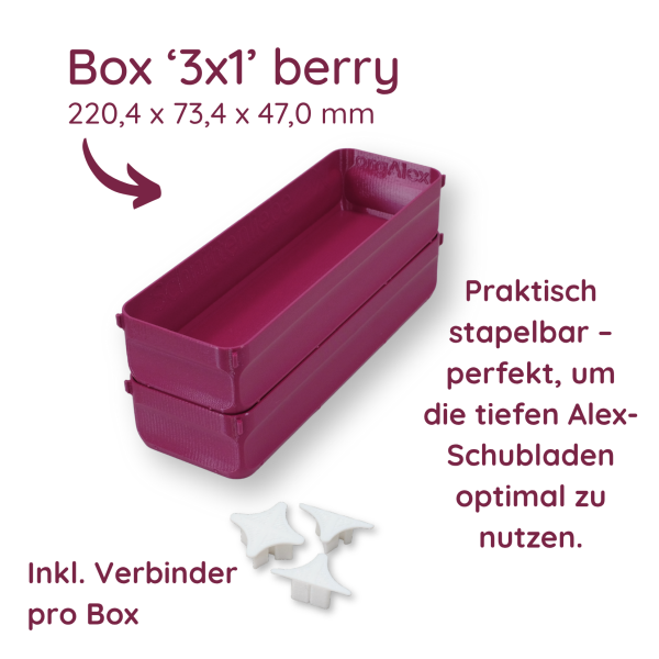 orgAlex Box '3 x 1'