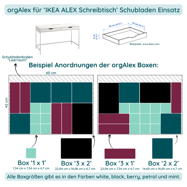 orgAlex Box '3 x 2'